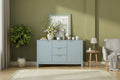 Buffet Sideboard with 3 Adjustable Shelves, 3 Drawers & Soft-Close Doors