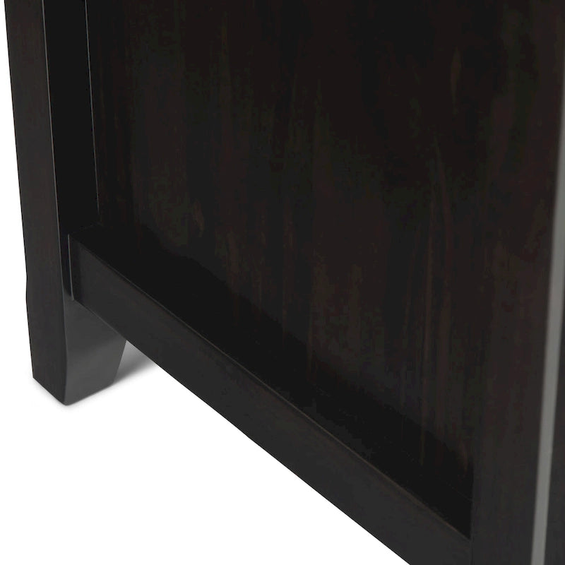 Meuble TV de transition en bois massif de 183 cm de large