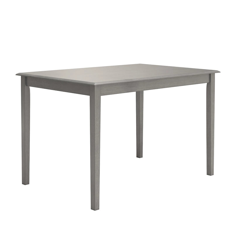 Table à manger rectangulaire de 48 pouces avec finition antique vieillie