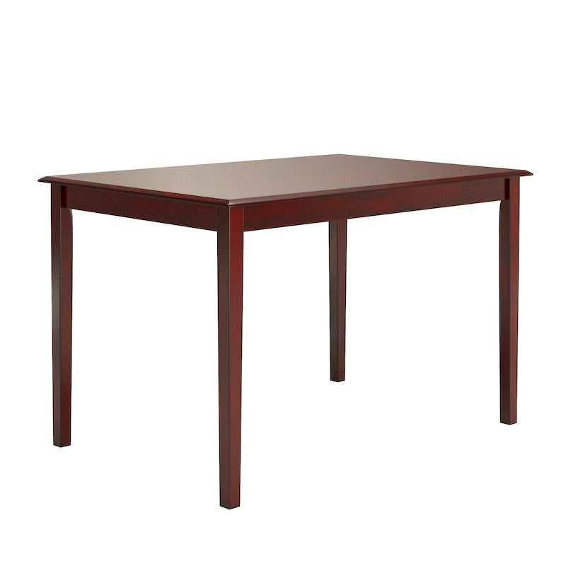Table à manger rectangulaire de 48 pouces avec finition antique vieillie