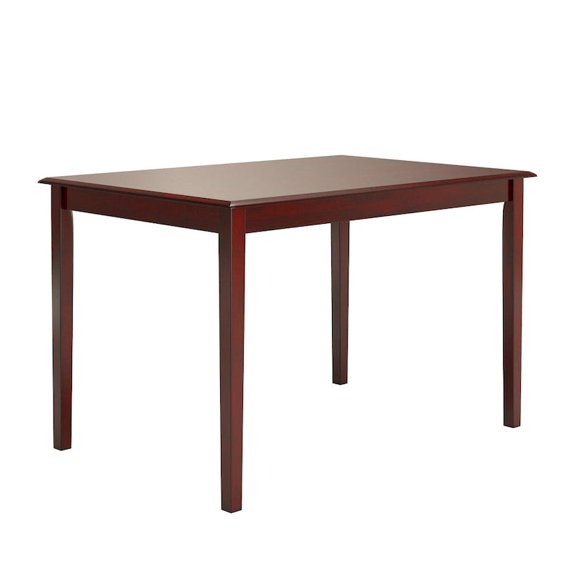 Table à manger rectangulaire de 48 pouces avec finition antique vieillie