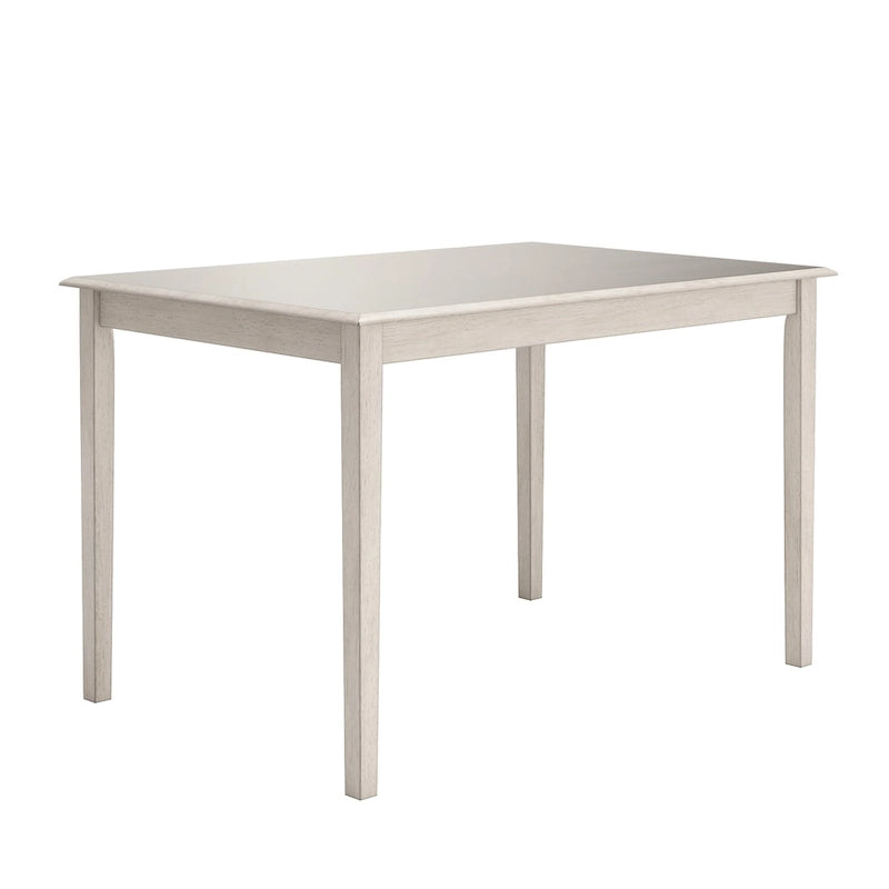 Table à manger rectangulaire de 48 pouces avec finition antique vieillie