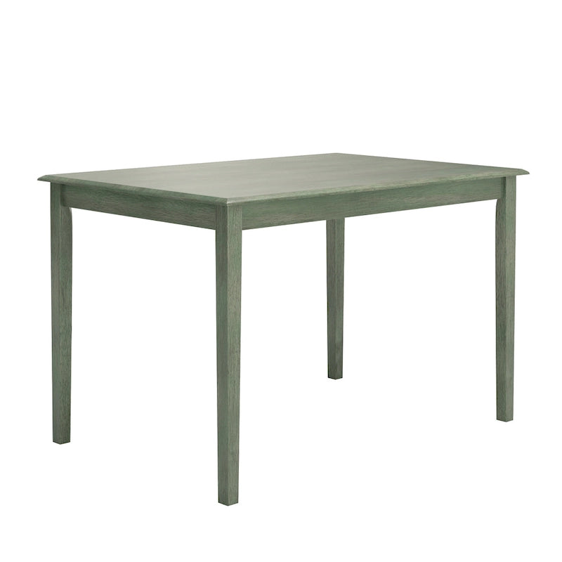 Table à manger rectangulaire de 48 pouces avec finition antique vieillie