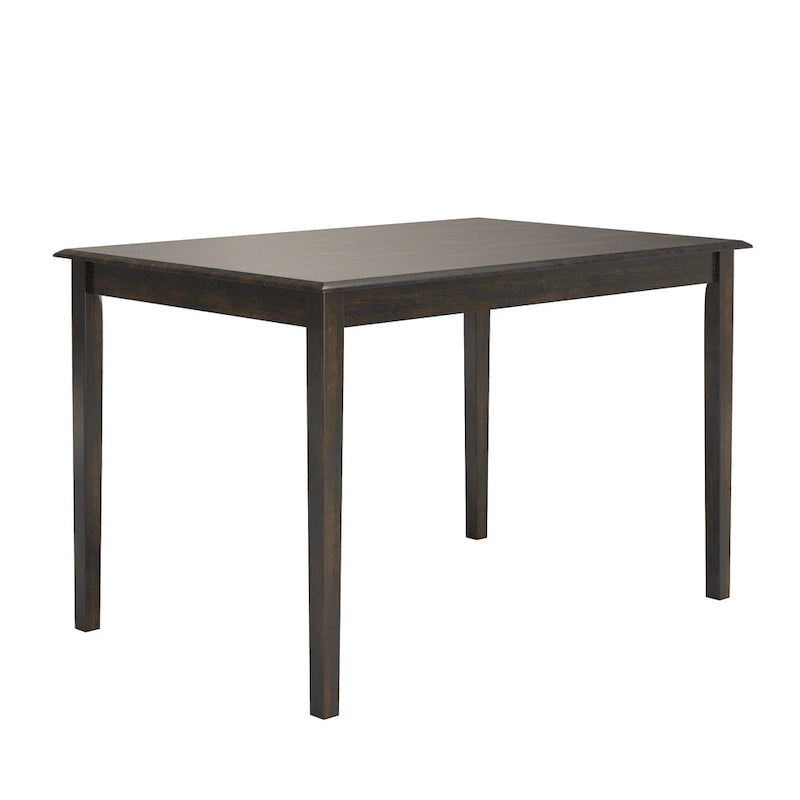 Table à manger rectangulaire de 48 pouces avec finition antique vieillie