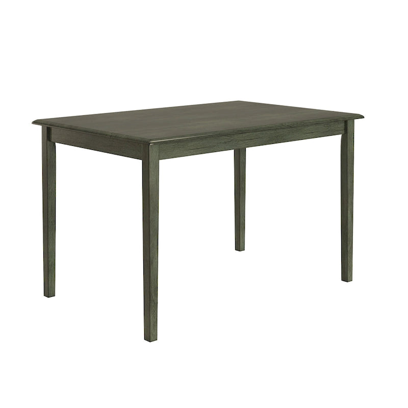 Table à manger rectangulaire de 48 pouces avec finition antique vieillie