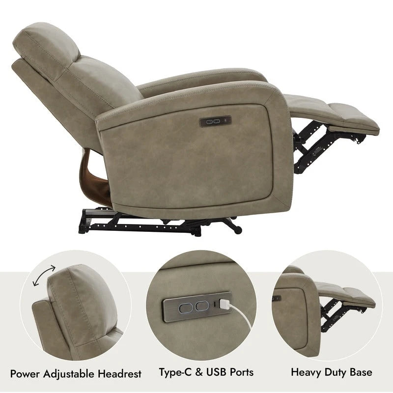 Fauteuil inclinable électrique zéro encombrement avec port USB