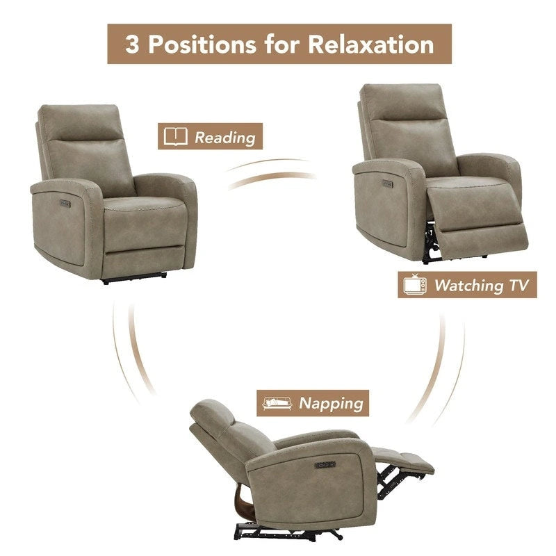 Fauteuil inclinable électrique zéro encombrement avec port USB
