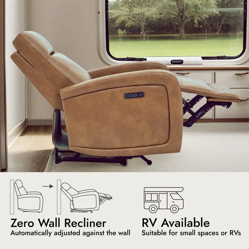 Fauteuil inclinable électrique zéro encombrement avec port USB