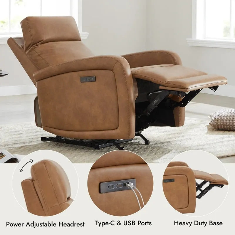 Fauteuil inclinable électrique zéro encombrement avec port USB