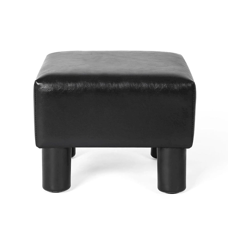 Repose-pieds ottoman en similicuir avec rembourrage épais