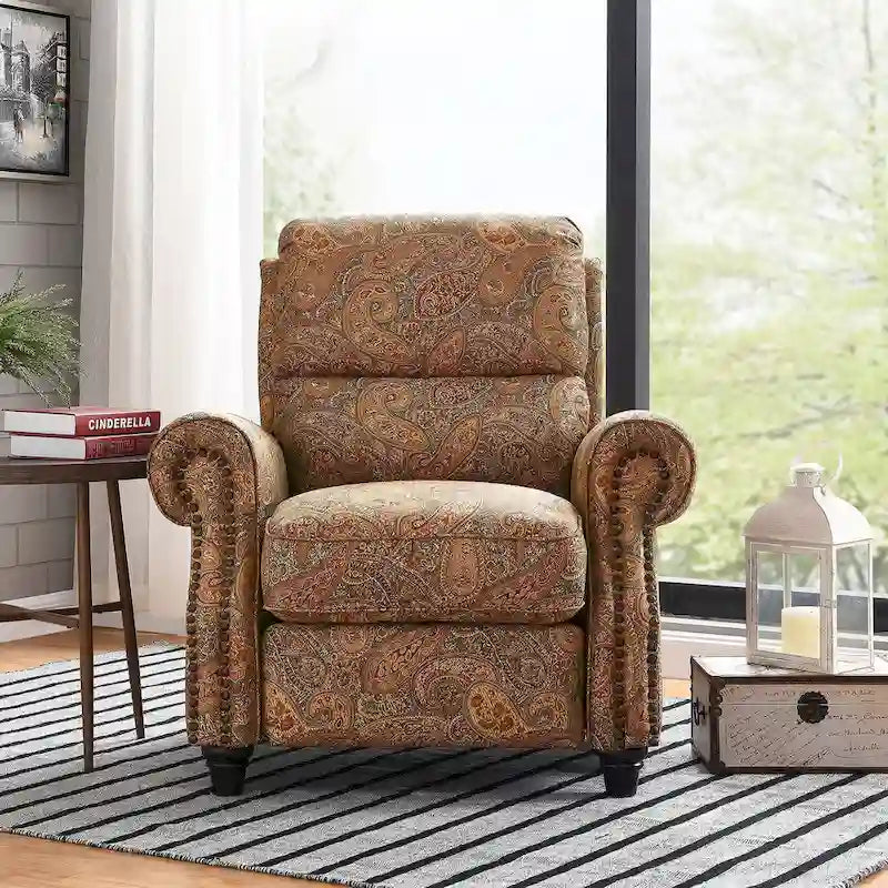 Fauteuil inclinable Paisley à dossier poussoir