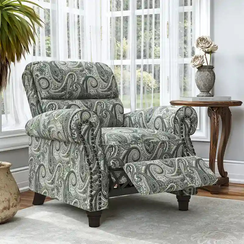 Fauteuil inclinable Paisley à dossier poussoir