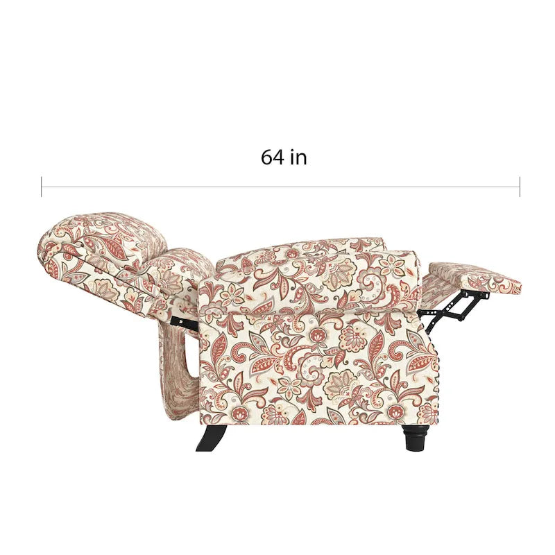 Fauteuil inclinable Paisley à dossier poussoir