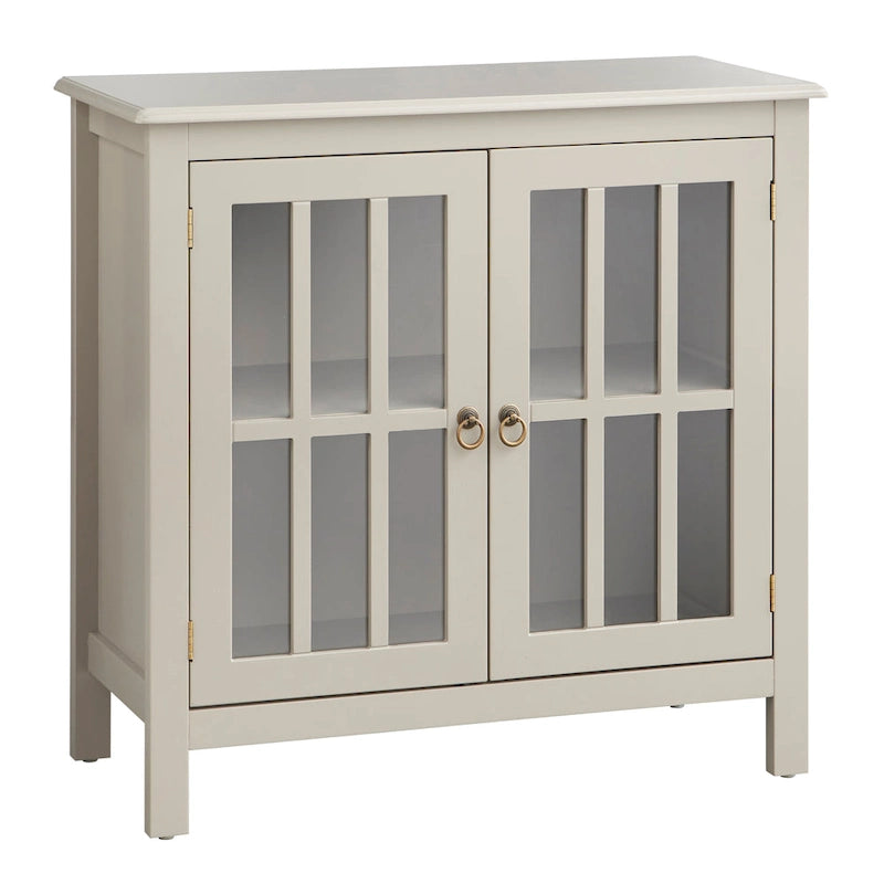 Vitrine à 2 portes avec étagère fixe