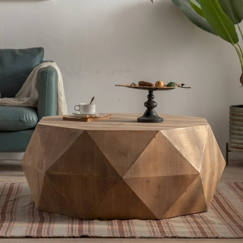 38 Table basse tridimensionnelle estampée de style rétro américain