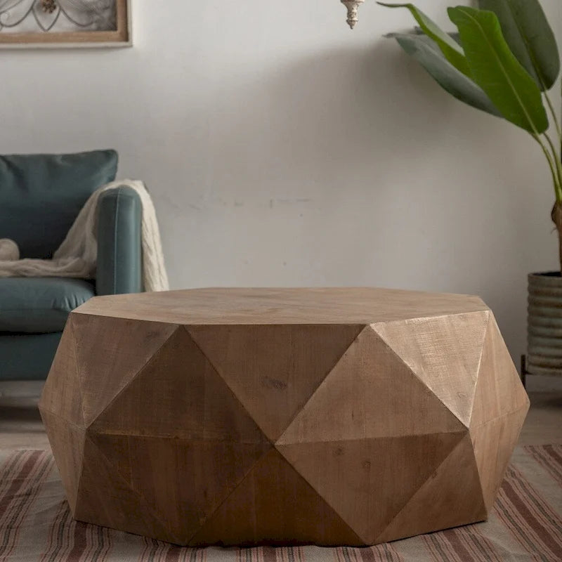 38 Table basse tridimensionnelle estampée de style rétro américain