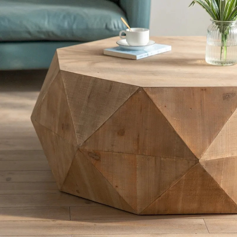 38 Table basse tridimensionnelle estampée de style rétro américain