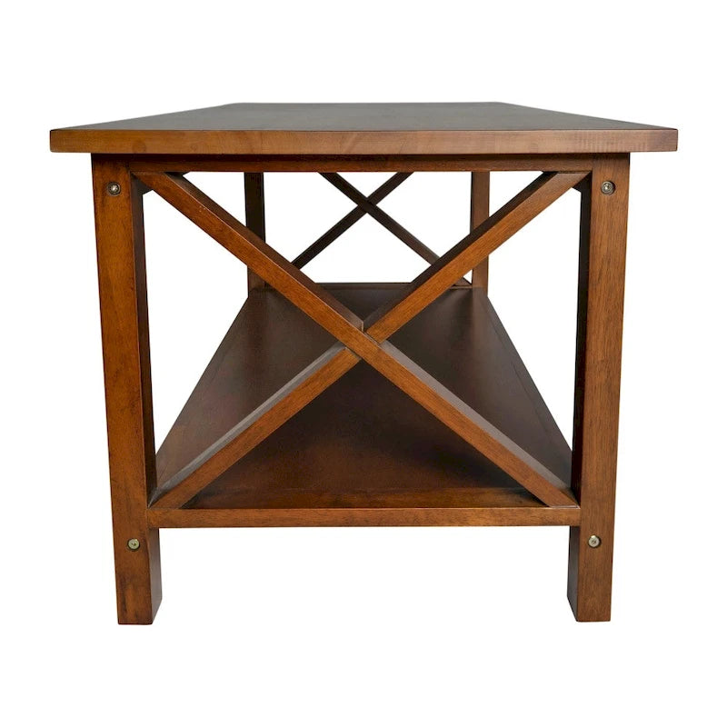 Table basse de ferme traditionnelle en bois massif