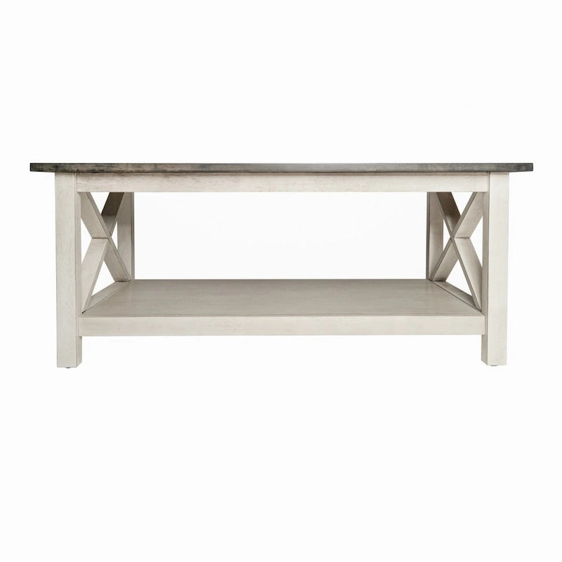 Table basse de ferme traditionnelle en bois massif