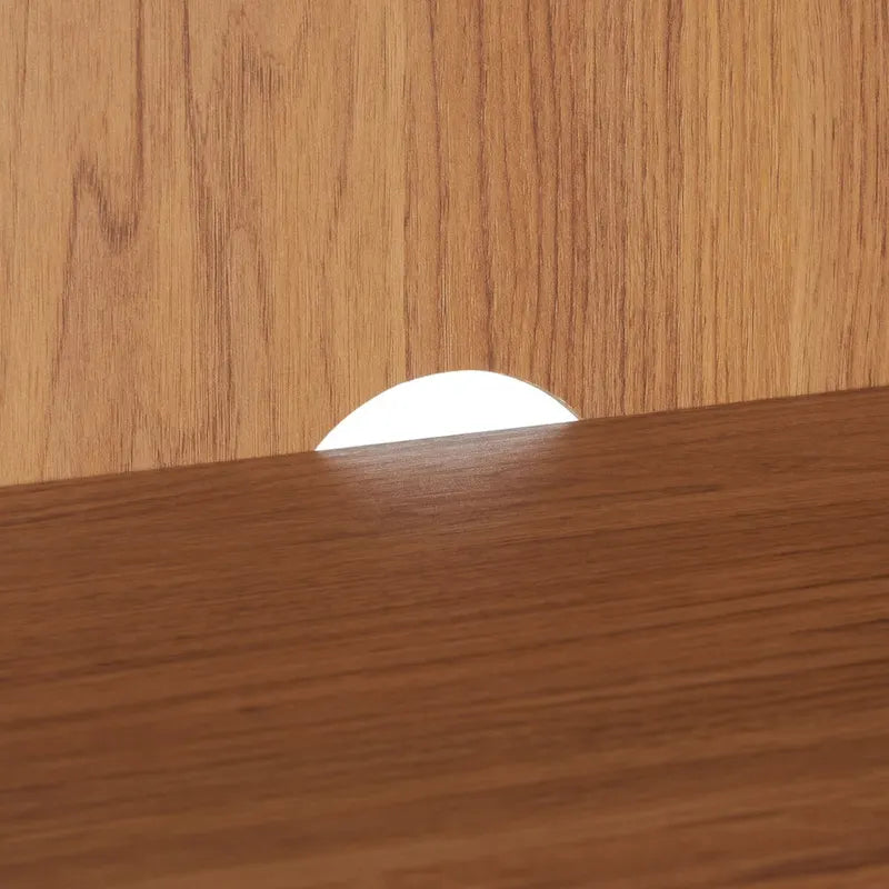 Meuble TV multimédia 4 portes de 160 cm avec portes en maille grillagée dorée