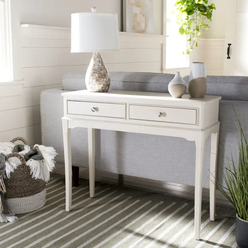 SAFAVIEH Affie 2-Drawer Console Table - 35.5 W x 13 L x 29.5 H - 36Wx13Dx30H