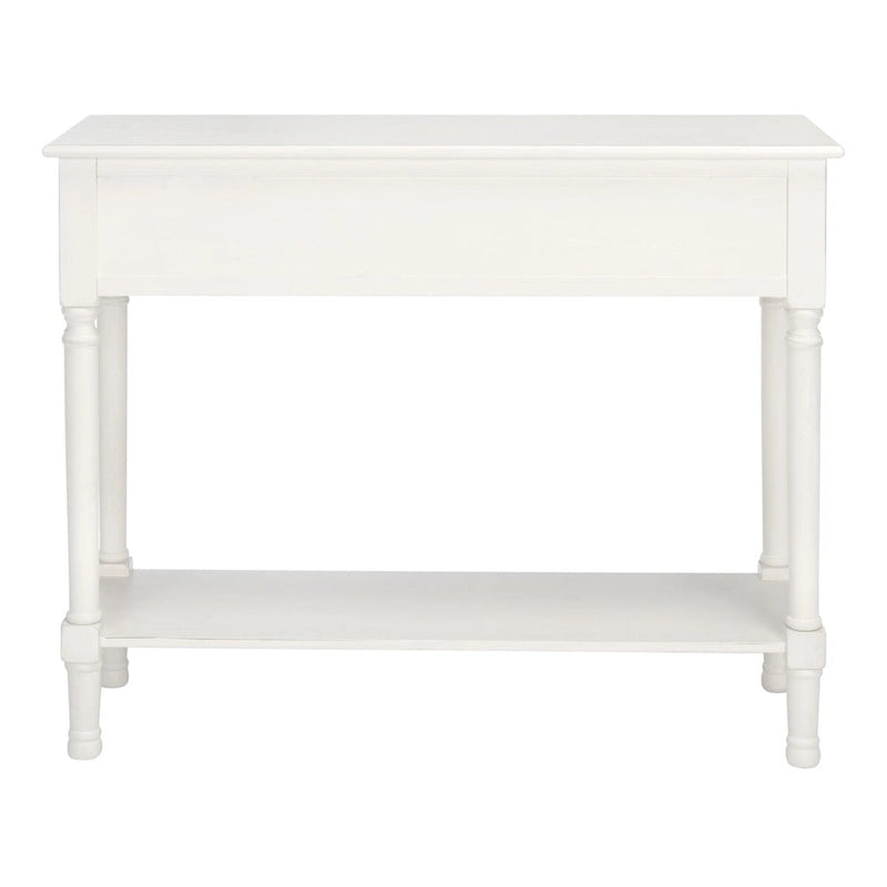 Console 2 tiroirs avec détails floraux sculptés