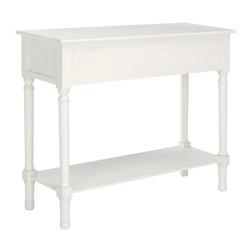 Console 2 tiroirs avec détails floraux sculptés