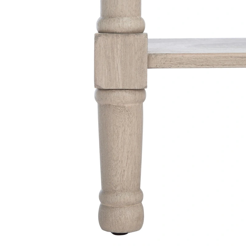 Console 2 tiroirs avec détails floraux sculptés