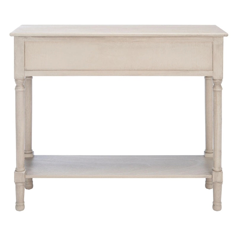 Console 2 tiroirs avec détails floraux sculptés