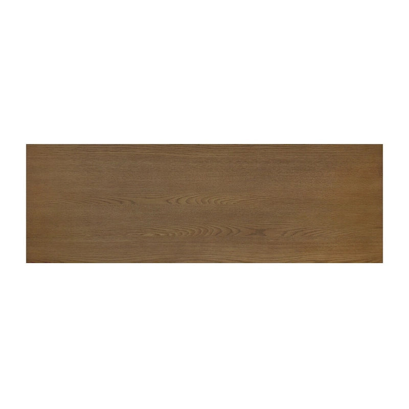Console d'entrée en fer et bois avec étagères ouvertes