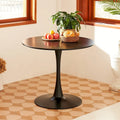 Table de salle à manger tulipe ronde de style Mid-Century Modern