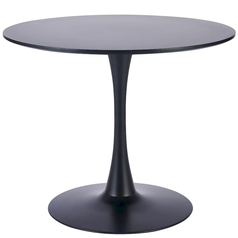 Table de salle à manger tulipe ronde de style Mid-Century Modern