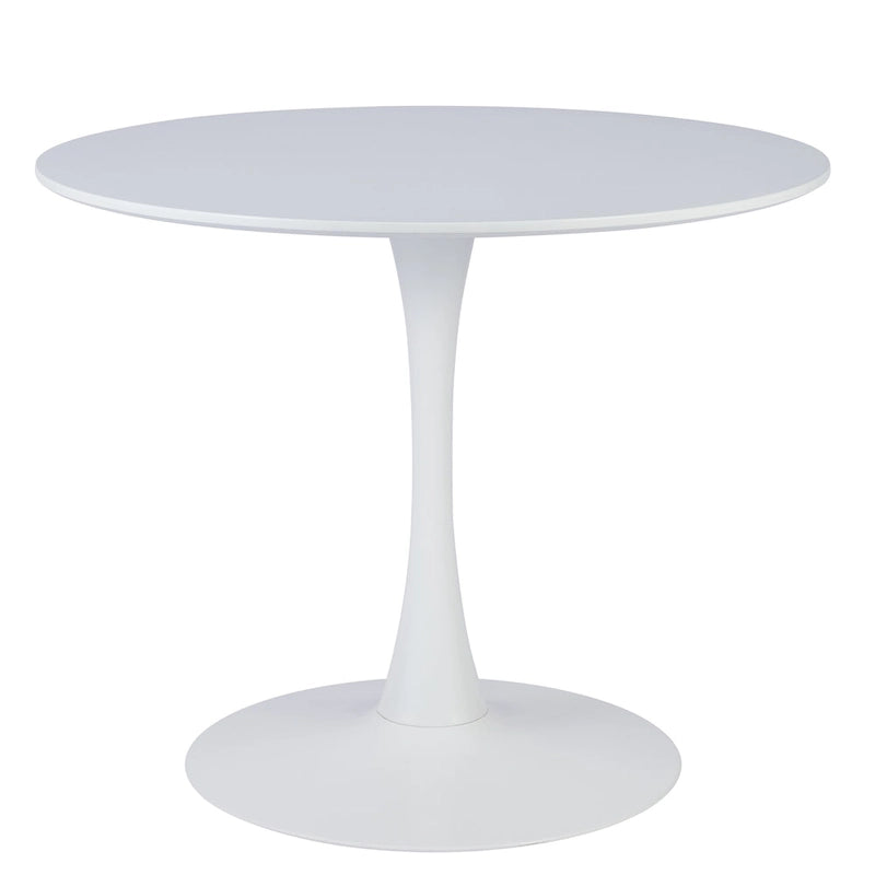 Table de salle à manger tulipe ronde de style Mid-Century Modern