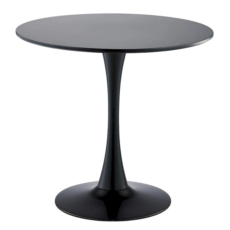 Table de salle à manger tulipe ronde de style Mid-Century Modern