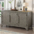 Buffet de rangement à 3 portes avec étagères réglables