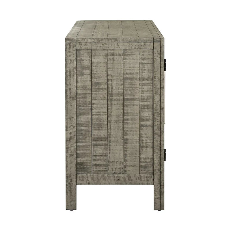 Buffet de rangement à 3 portes avec étagères réglables