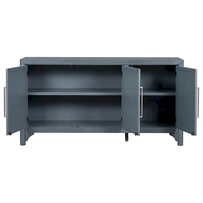 Buffet de rangement à 3 portes avec étagères réglables