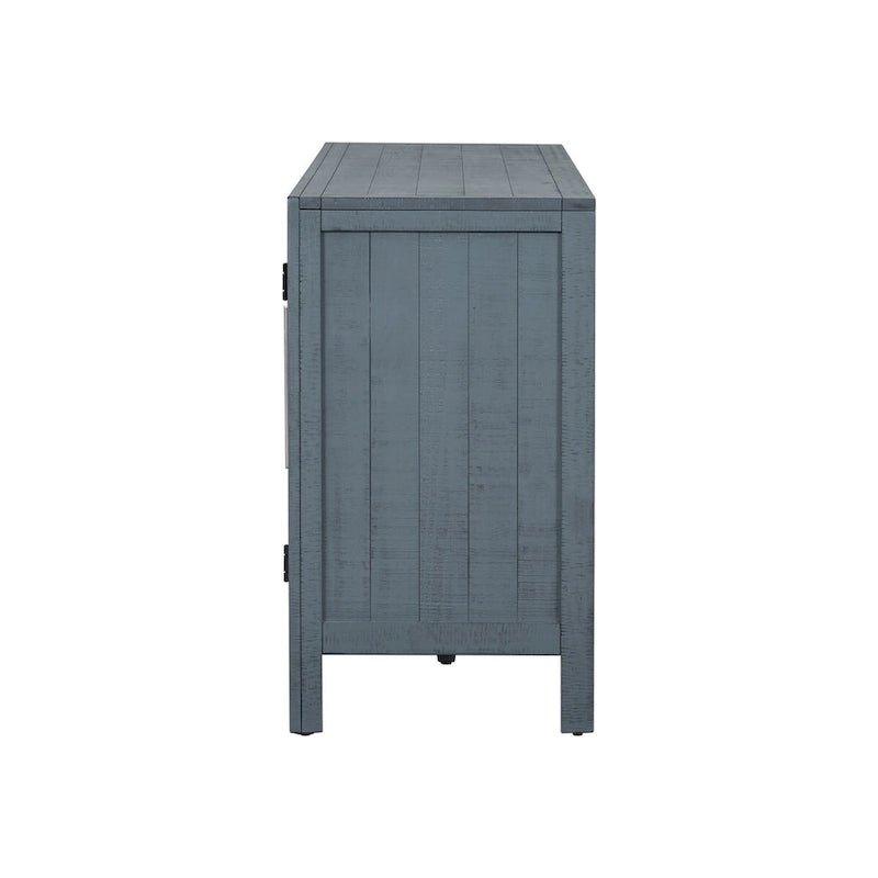 Buffet de rangement à 3 portes avec étagères réglables