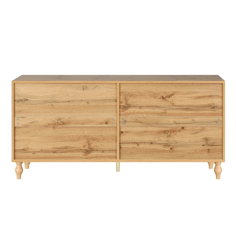 Vaisselier buffet à portes sculptées de fleurs grand meuble de rangement