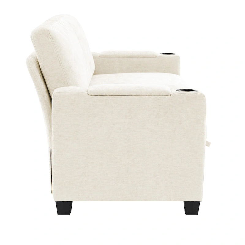 Canapé de rangement en chenille, petite banquette multifonctionnelle