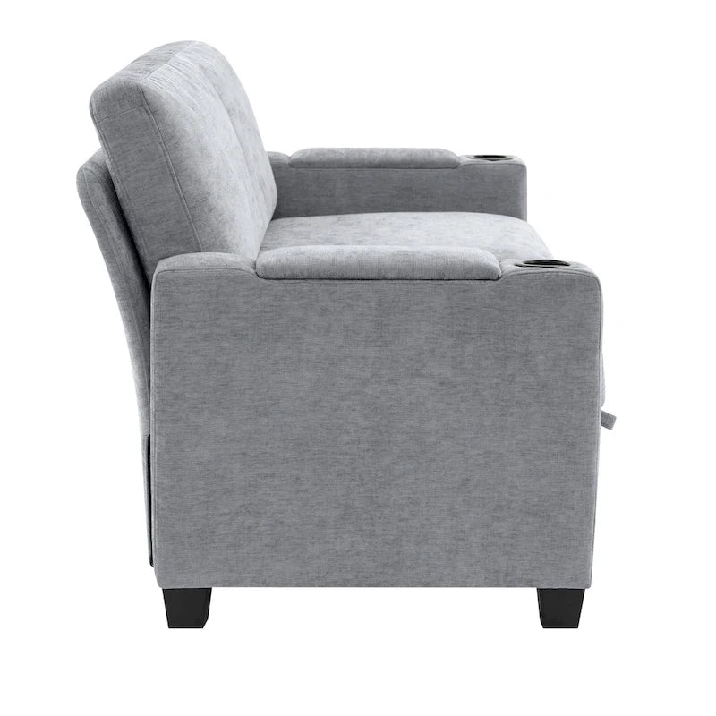 Canapé de rangement en chenille, petite banquette multifonctionnelle